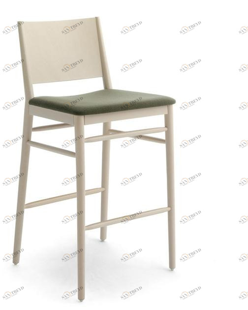 Billiani Табурет из бука с мягким сиденьем Tracy 596