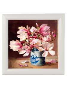 90620968 Картина в раме "Букеты. магнолия" 23x23 см STLM-0311361 ELENADECOR