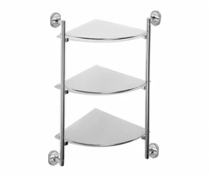 Полка угловая 3-эт. (стекло) F1907-3