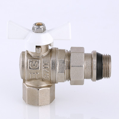 VT.228.NRW.05 Кран шаровой VALTEC BASE угловой с полусгоном и дополнительным уплотнением Valtec 3/4"  - Вид №8