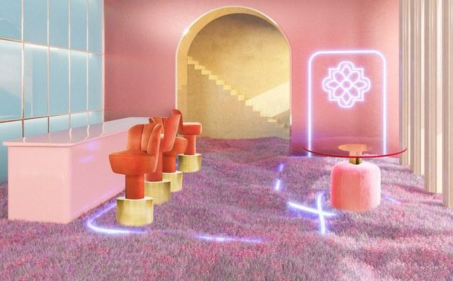 Moanne Барный стул высокий бархатный со спинкой Monti sun-id-1414039 - Вид №5