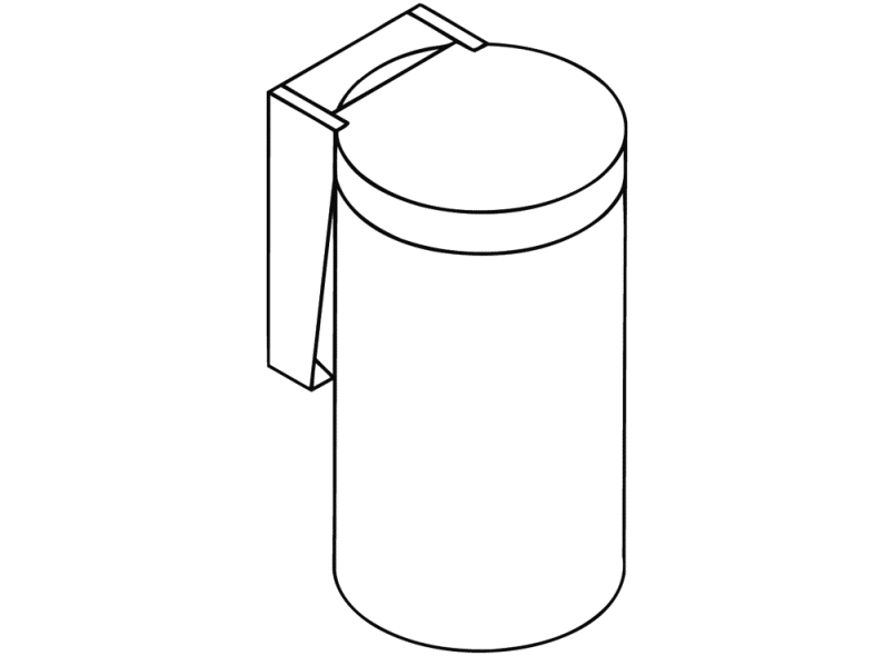 477.05.100 мусорное ведро HEWI System 111 | Polyamid  - Вид №23