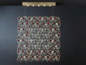 Serip Галогенный подвесной светильник из бронзы с кристаллами Diamond Ct3295/5