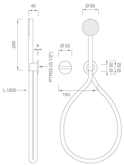 Ceadesign Настенный прогрессивный смеситель для ванны / душа Bar Bar 38 y - Вид №1