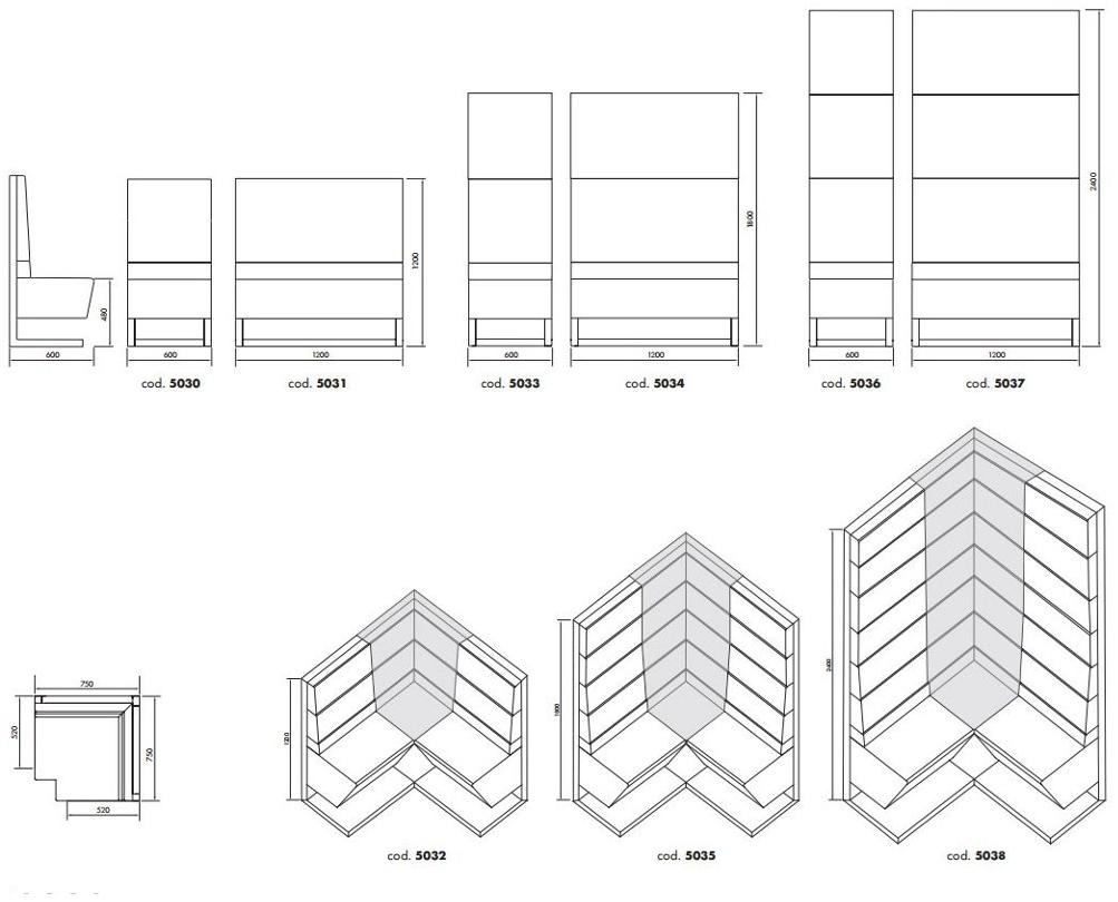 ALMA DESIGN Мягкая барная скамья sun-id-1485230 - Вид №4