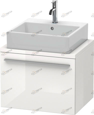 XL540002222 X-Large Тумбочка для компактной консоли Белый глянцевый декор Duravit