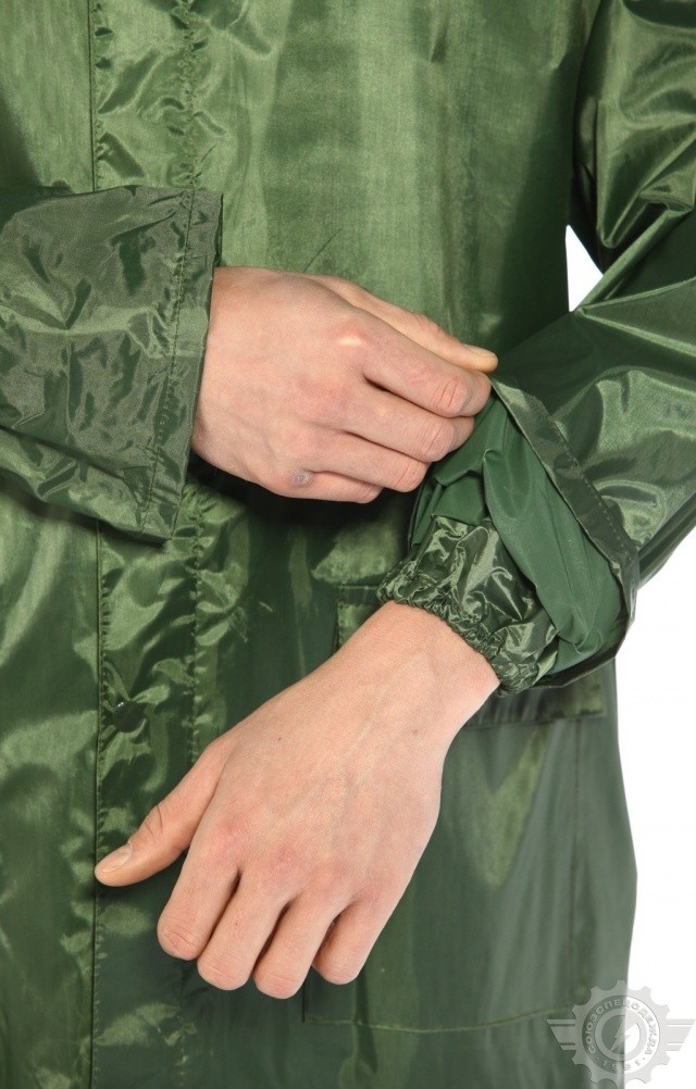 5041818 Плащ Альбатрос влагозащитный ЛАЙТ М зеленый  Непромокаемая спецодежда  размер XXXXL  - Вид №7