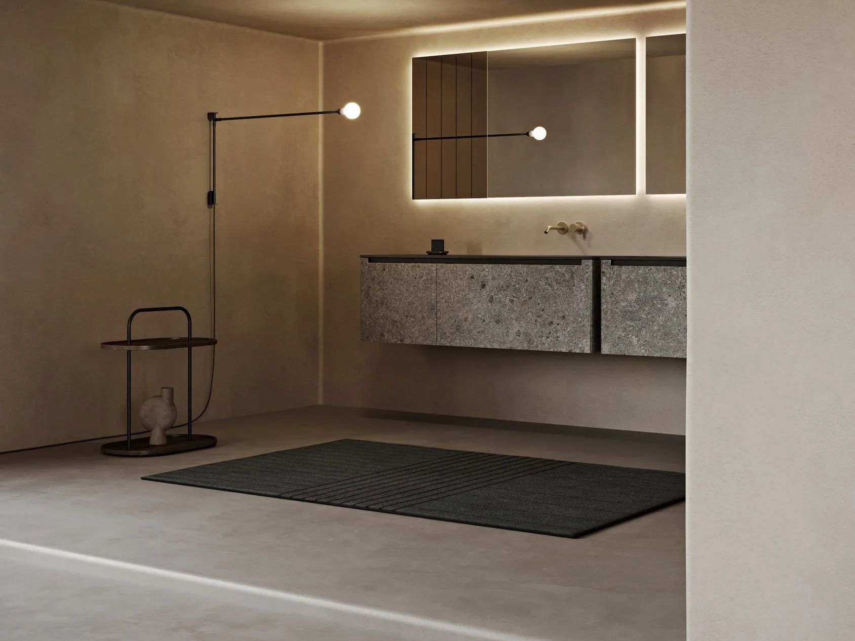 Двойной подвесной шкаф для умывальника MDi со встроенной раковиной Inbani слой ARCH-00129873 - Вид №5