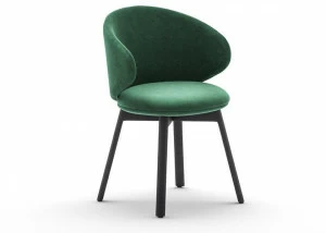 arrmet Стул из ткани на ножках из массива дерева Belle