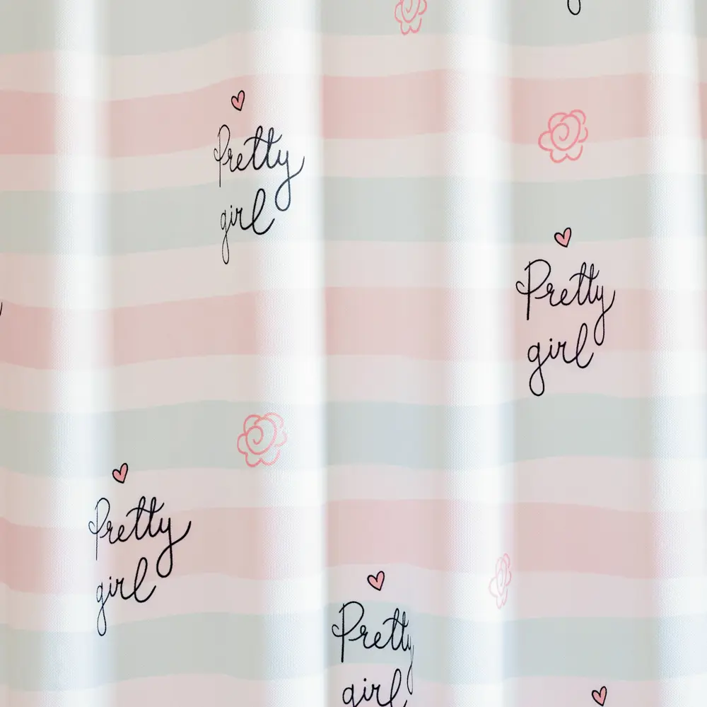 Штора на ленте Девочка 160x260 см цвет розовый GARDEN STLM-2062962 - Вид №1