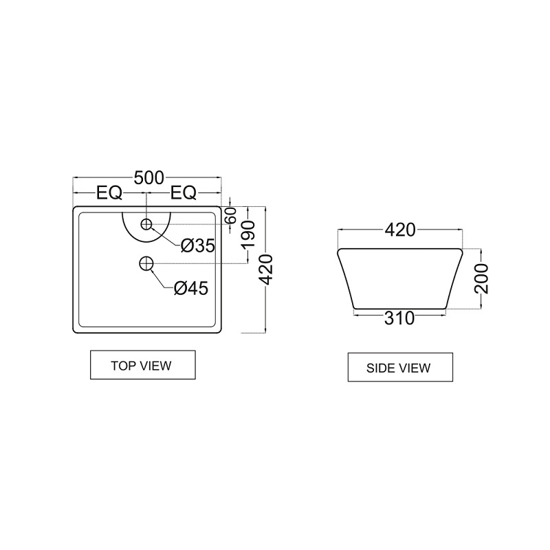 FNS-WHT-40931 Раковина Jaquar Fonte Santreyd - Вид №1