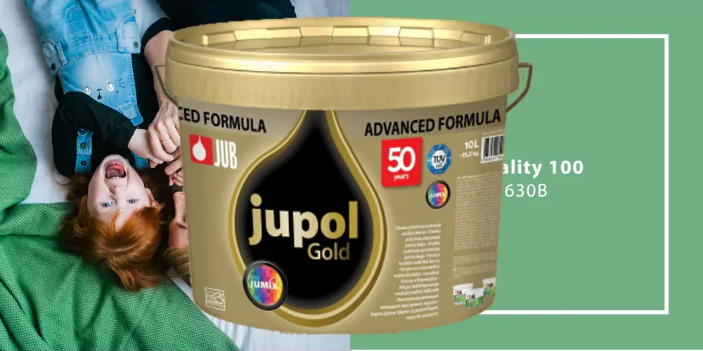 91160462 Краска для внутренних покрытий JUB 1009810-630B JUPOL GOLD цвет зеленый 4.75 л STLM-0504448