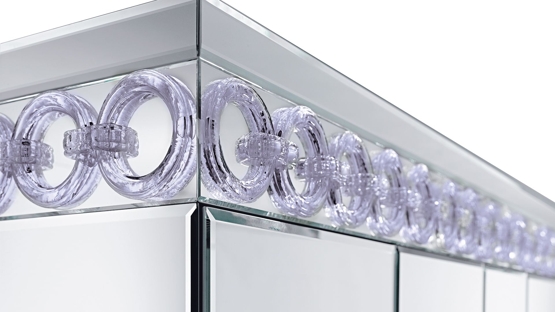 Деревянный секционный шкаф с зеркалом REFLEX ARCH-00021106