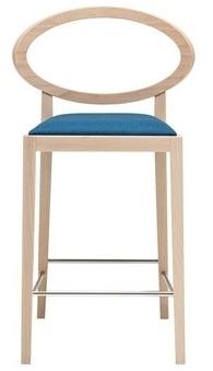 Andreu World Табурет из бука со спинкой и встроенной подушкой Zarina Bq1721 / bq1729 - Вид №2