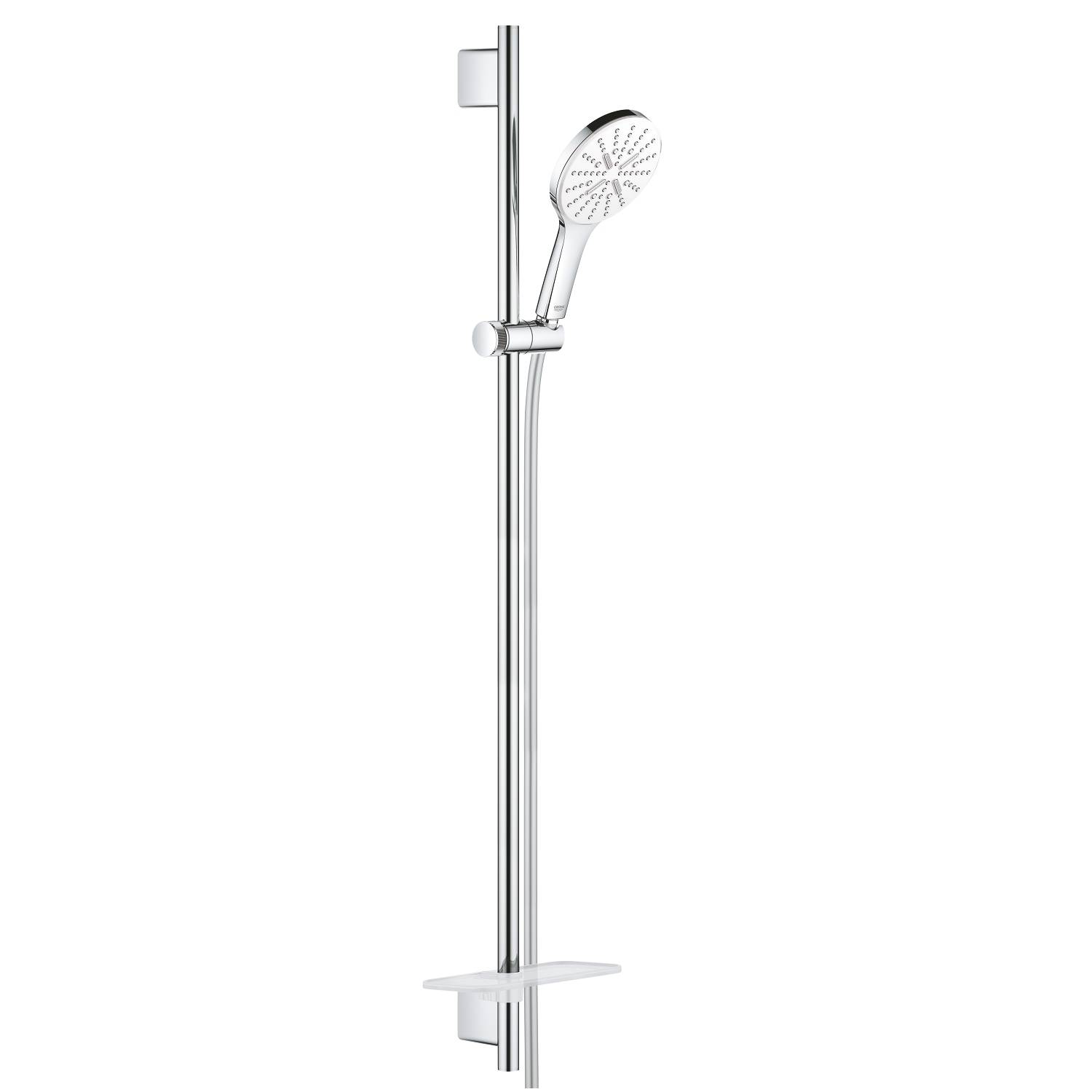 Душевой гарнитур GROHE Rainshower SmartActive 130, 3 вида струй, белая луна (26579LS0)