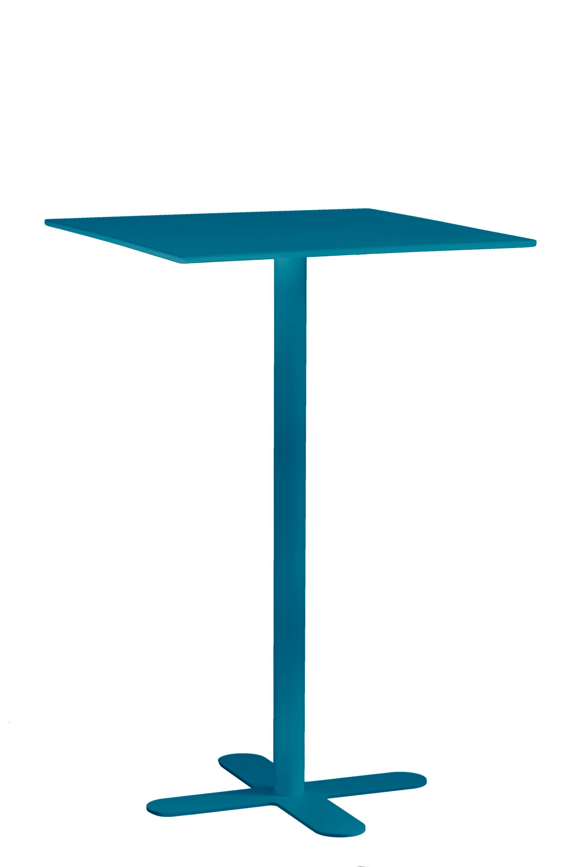 Высокий квадратный садовый стол из оцинкованной стали iSimar Антиб ARCH-00120462 - Вид №7