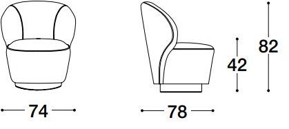 VOLPI Кресло с подлокотниками Luigi volpi Lv-22001 - Вид №2