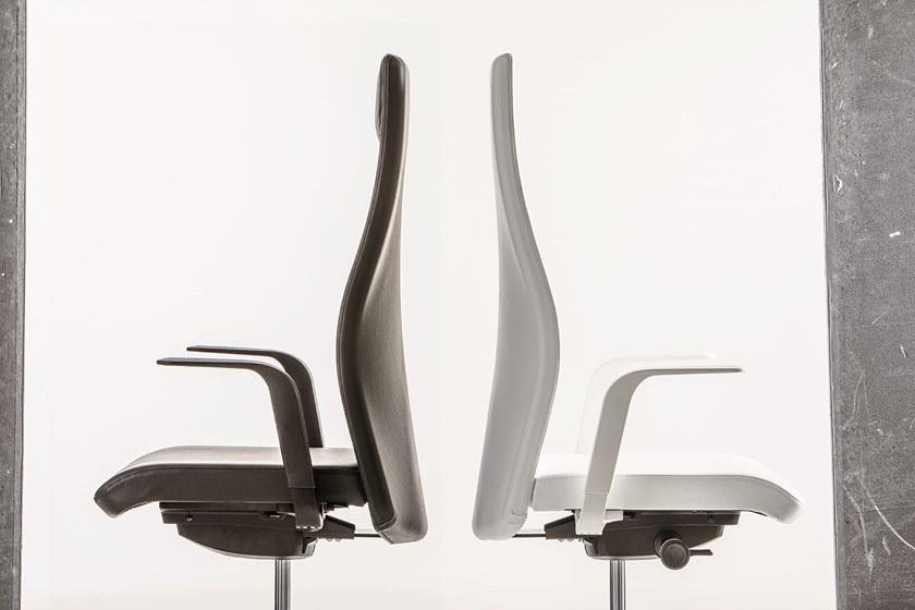 Luxy Регулируемое по высоте кресло руководителя из ткани с подлокотниками Smartoffice sun-id-1382492 - Вид №3