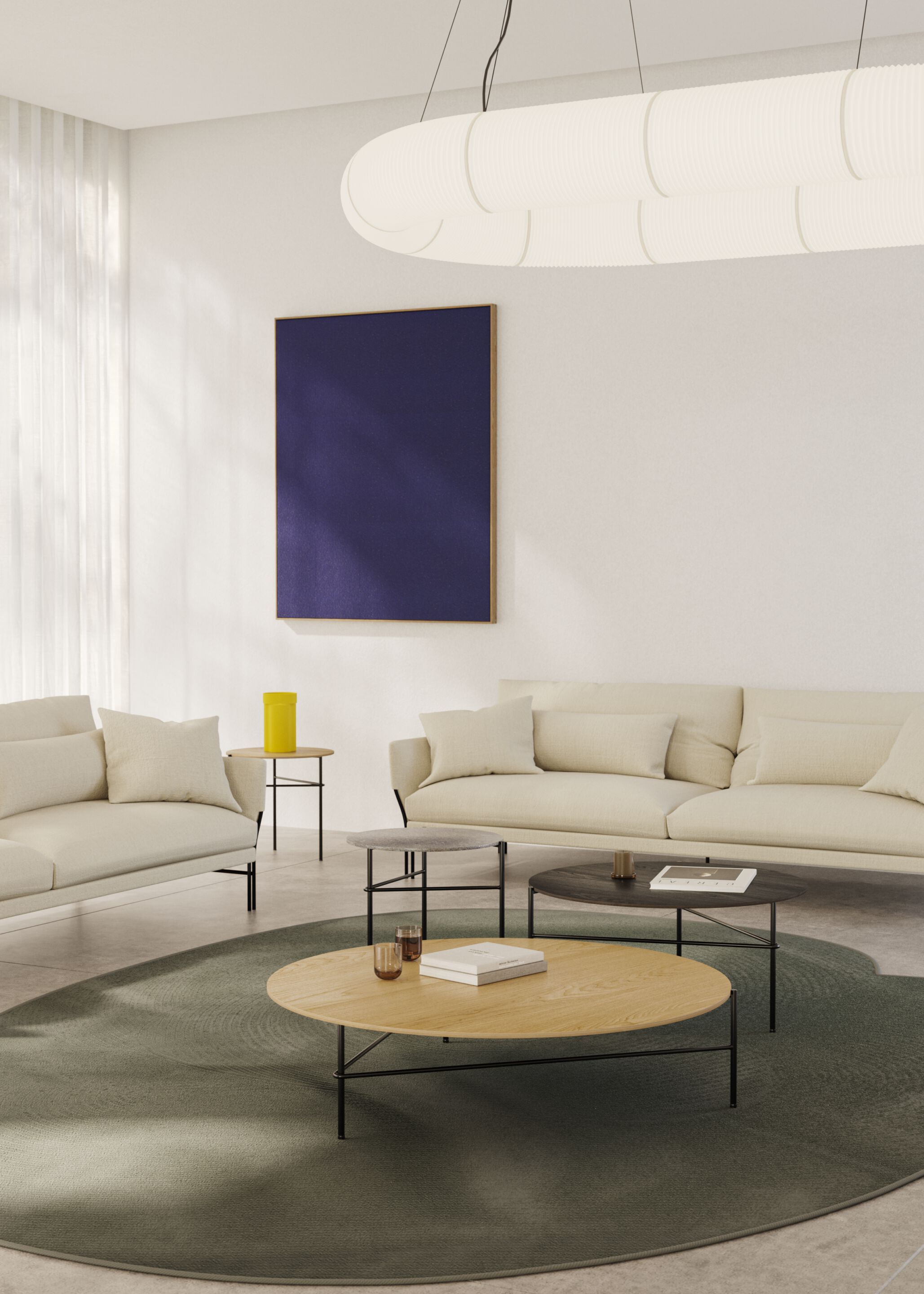 Круглый стол из стали и дерева Omelette Editions DOWNTOWN ARCH-00089662 - Вид №4