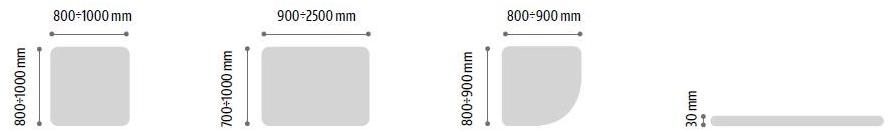 Glass1989 Душевой поддон квадратный из минерала Showering sun-id-1507929 - Вид №1