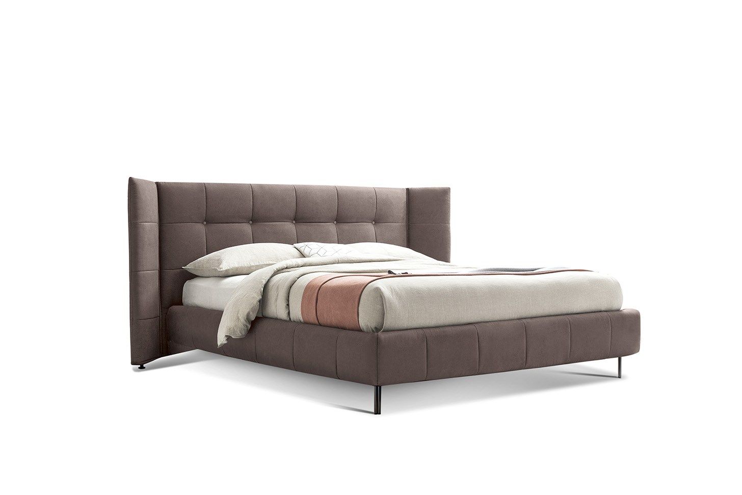 Двуспальная кровать для хранения ткани с капитонным изголовьем Felis Bedstories ARCH-00083536 - Вид №2