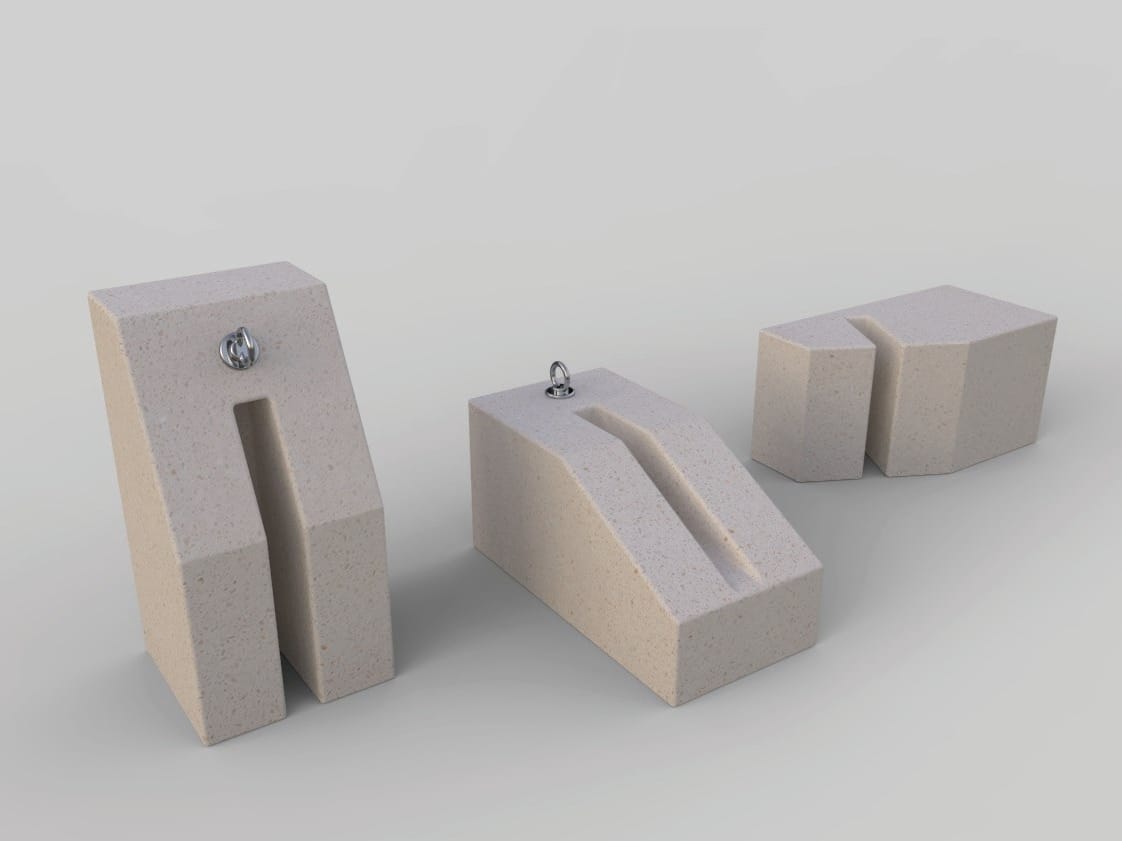 Реконструированная каменная стойка для велосипедов Viscio Urban Design Modula ARCH-00133006