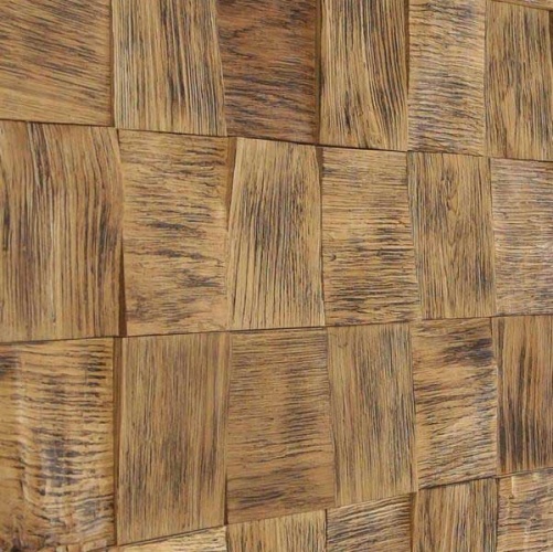 Мозаика и 3D панели из дерева Tarsi 3D Капа 10х10 Дуб 3д (мозаика панели), брашированная (3Д (мозаика панели), Брашированная) 300х300 мм 3Д2В0211 - Вид №1