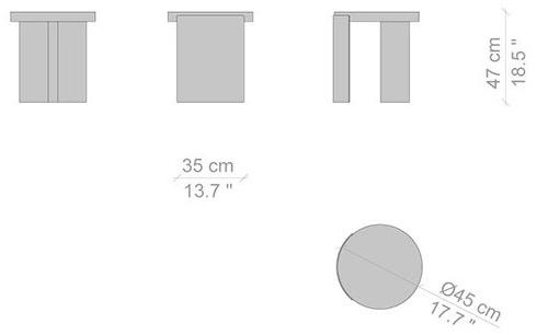 Cassina Круглый прикроватный столик Bio-mbo sun-id-1346684 - Вид №4
