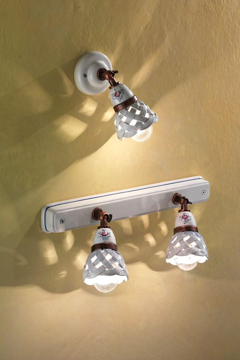 FERROLUCE Круглый регулируемый керамический точечный светильник Verona C980 - Вид №1