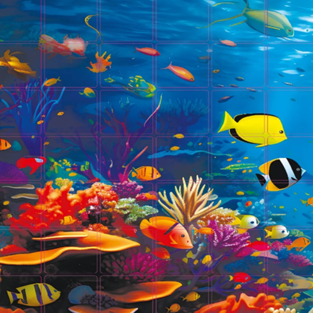 Панель ПВХ 0,2 мозаика «Подводная Одиссея» Stella STSR-731