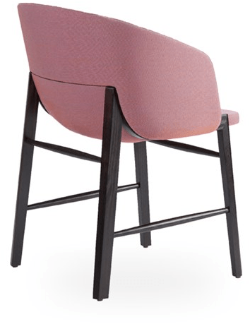 ROSSIN Стул из ткани с подлокотниками Cleo wood sun-id-1507432 - Вид №4