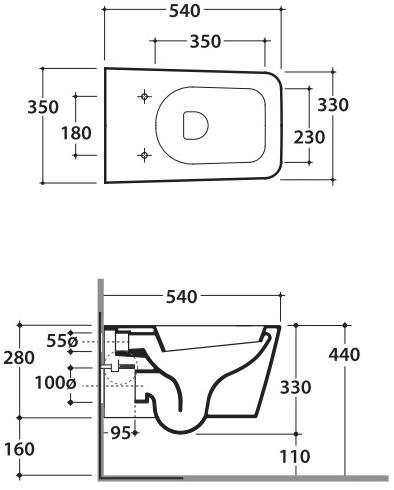 Подвесной унитаз настенный Белый Ceramica Globo INCANTHO Италия sun-id-1472057 - Вид №7