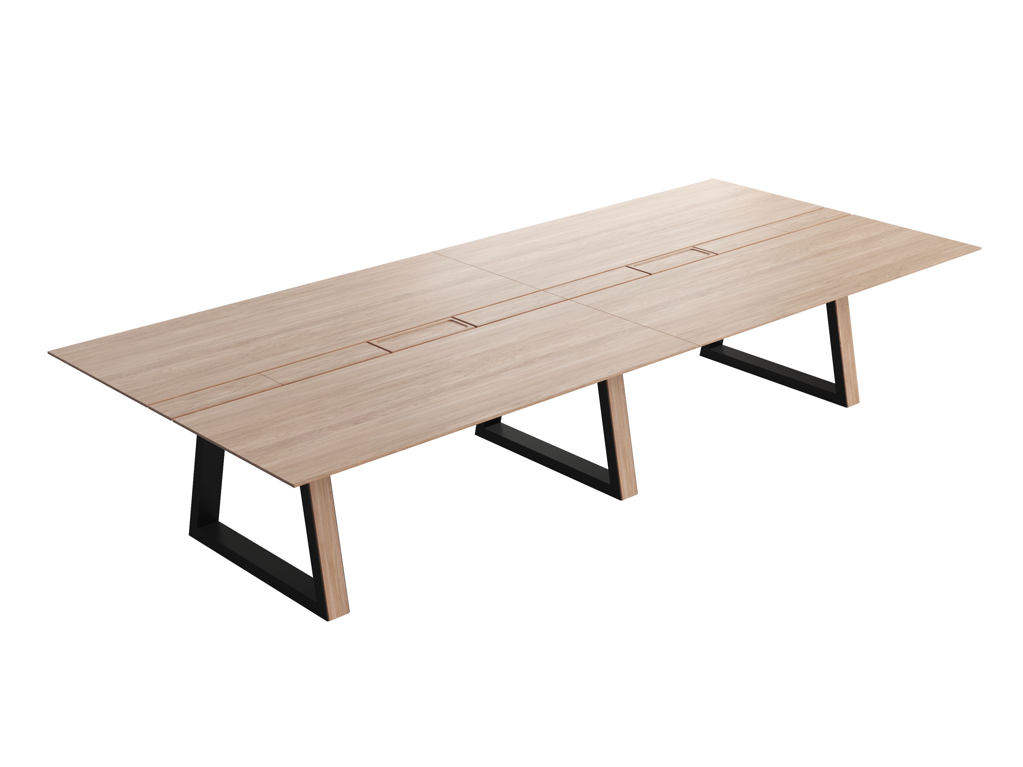 Деревянный прямоугольный стол для совещаний с системой люверсов Mobitec JAVARI T0314 ARCH-00047136 - Вид №3