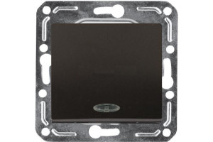 15590793 Одноклавишный выключатель V01-14-V12-M Nero 10005 Volsten Magenta