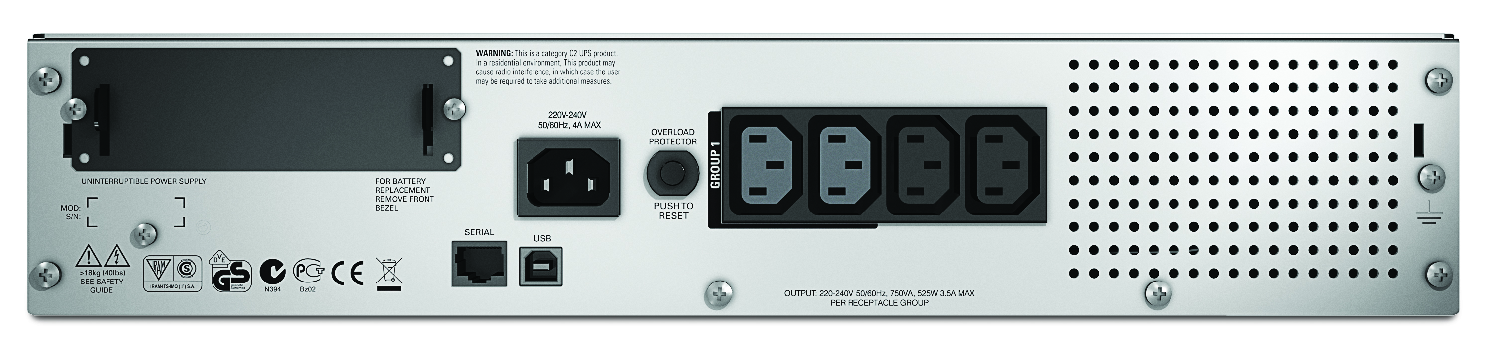 SMT750RMI2U smart-ups 750va lcd rm 2u 230v APC Santreyd  - Вид №2
