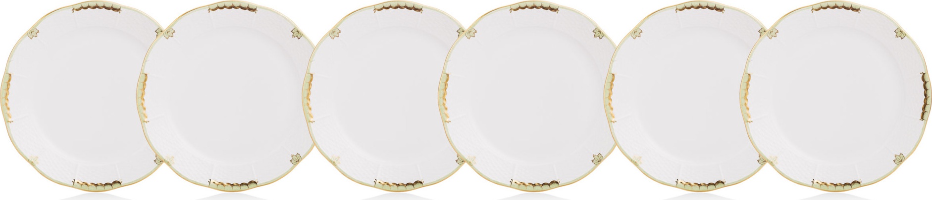 10631590 Herend Набор из 6 тарелок обеденных 25,5см "Принцесса Виктория" Фарфор 
