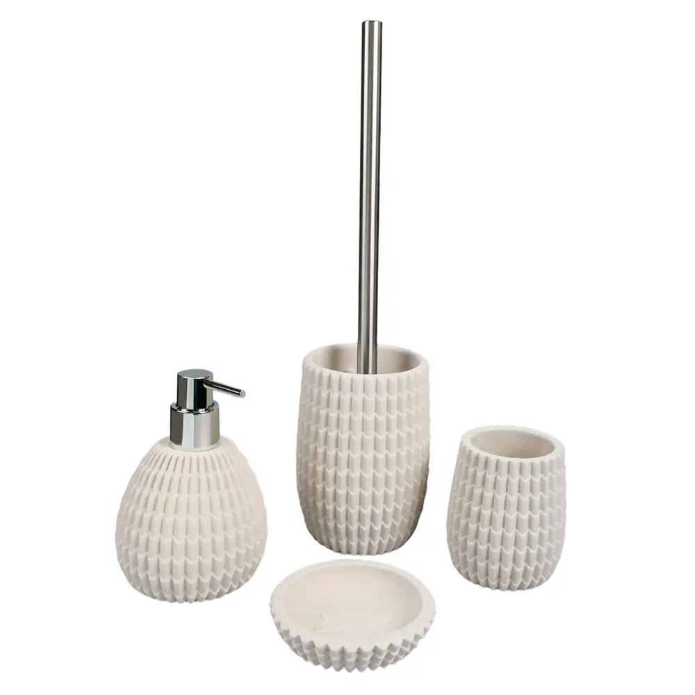 Стакан для щеток Этна из полирезина в бежевом цвете 89381054 Santreyd STLM-1582001 - Вид №1