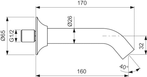 Настенный дозирующий носик Ideal Standard La Dolce Vita ARCH-00138673 - Вид №3