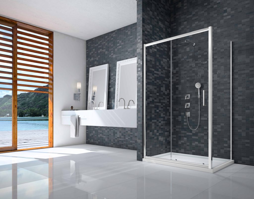 Дверь в нишу DWH04DH Merlyn Ionic Хромированный 