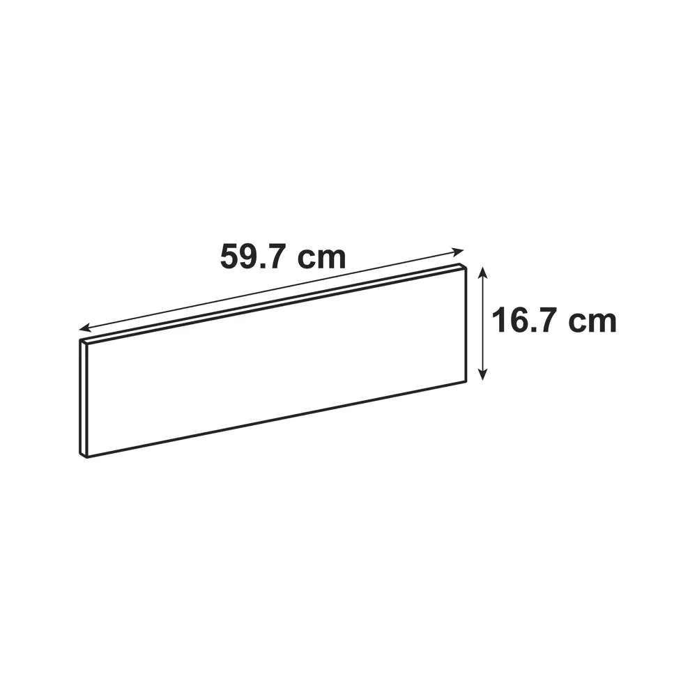 Фасад для кухонного ящика Петергоф грей 59.7x16.7 см Delinia ID МДФ цвет графит STLM-2052253 - Вид №10