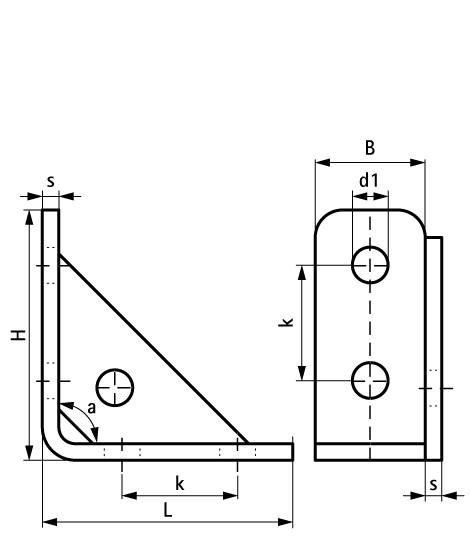66588291 BIS Strut Уголок 90° усиленный (BUP1000) для создания конструкций из профиля Strut walraven  - Вид №1