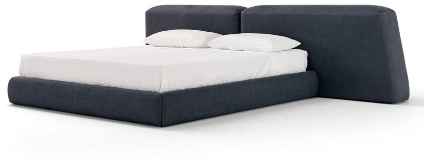 AMURA Двуспальная кровать из ткани с мягким изголовьем Lapis Am073.365 - Вид №1