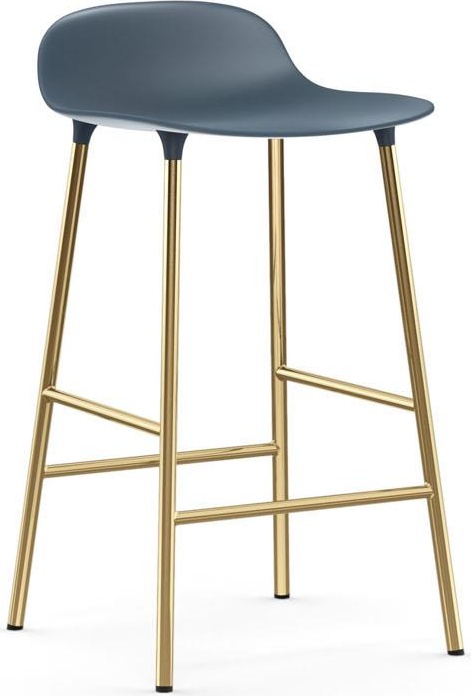 1400927 Барный стул 65 см латунь синий Normann Copenhagen Form