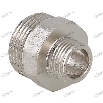VTr.580.N.0807 Фитинг резьбовой – ниппель переходной Valtec 1 1/2" х 1 1/4" 
