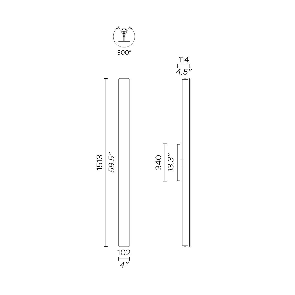 Металлический светодиодный настенный светильник Contardi Fly ARCH-00074165 - Вид №5