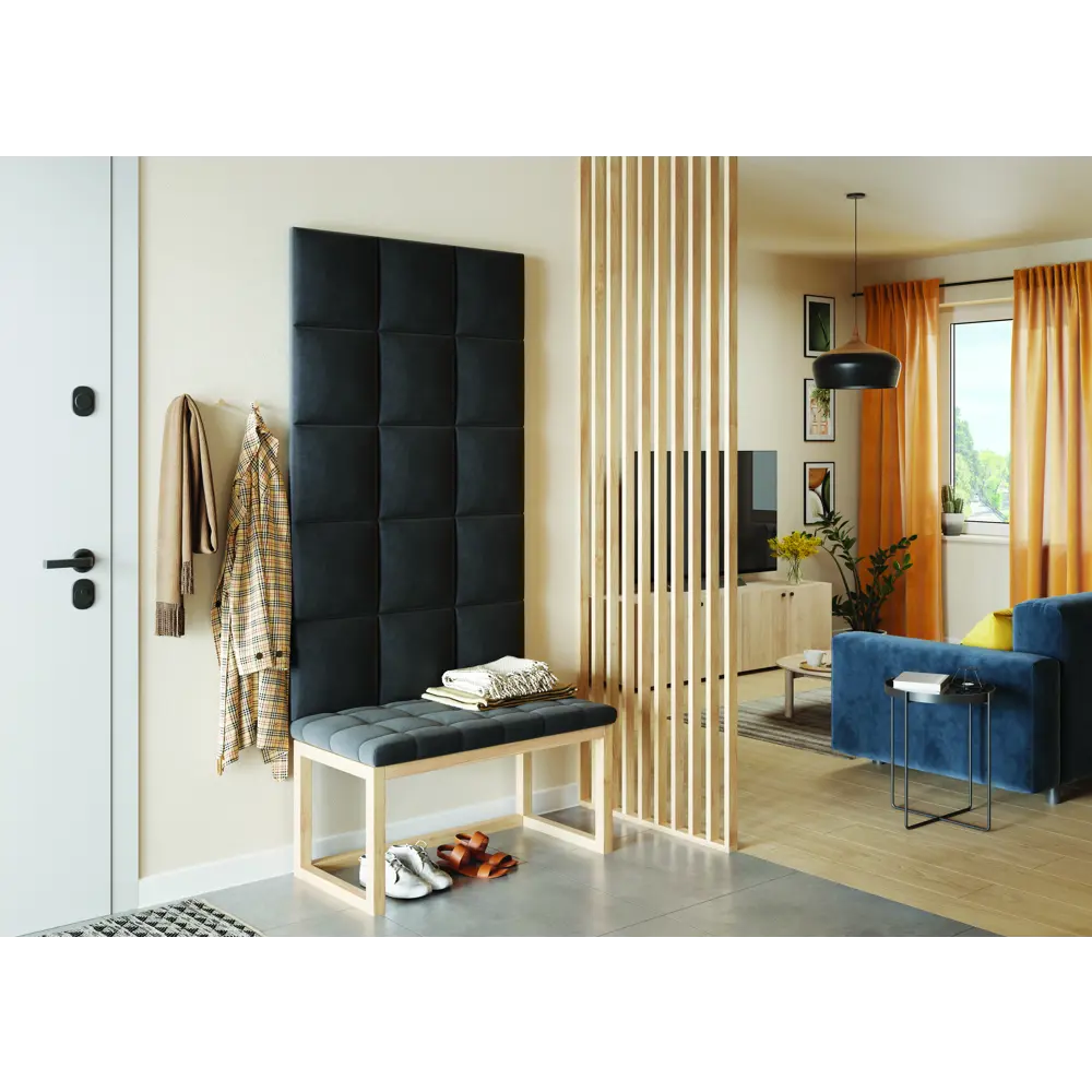Панель тканевая Vilo 300x300 мм цвет бирюзовый 85517714 STLM-2187109 Santreyd  - Вид №2