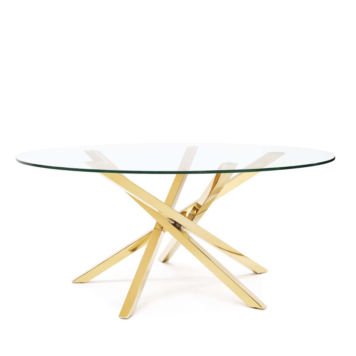 450263-01 ABHIKA КОФЕЙНЫЙ СТОЛ ILA H45 D100 GOLD  - Вид №1