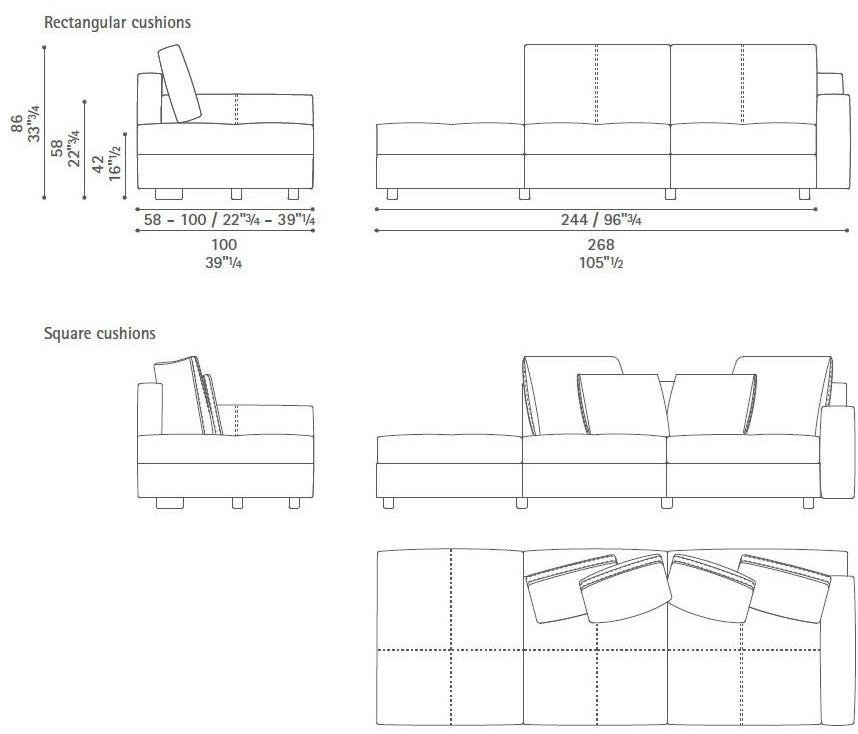 Poltrona Frau Модульный диван La collezione - divani e poltrone sun-id-1459157 - Вид №21