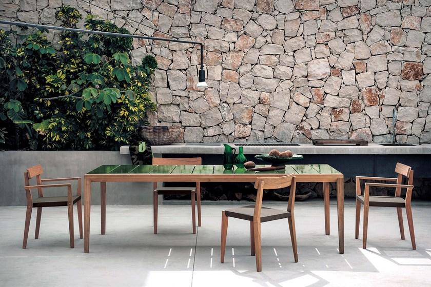 RODA Садовое кресло из тика и батылина® с подлокотниками Teka sun-id-1400288 - Вид №2