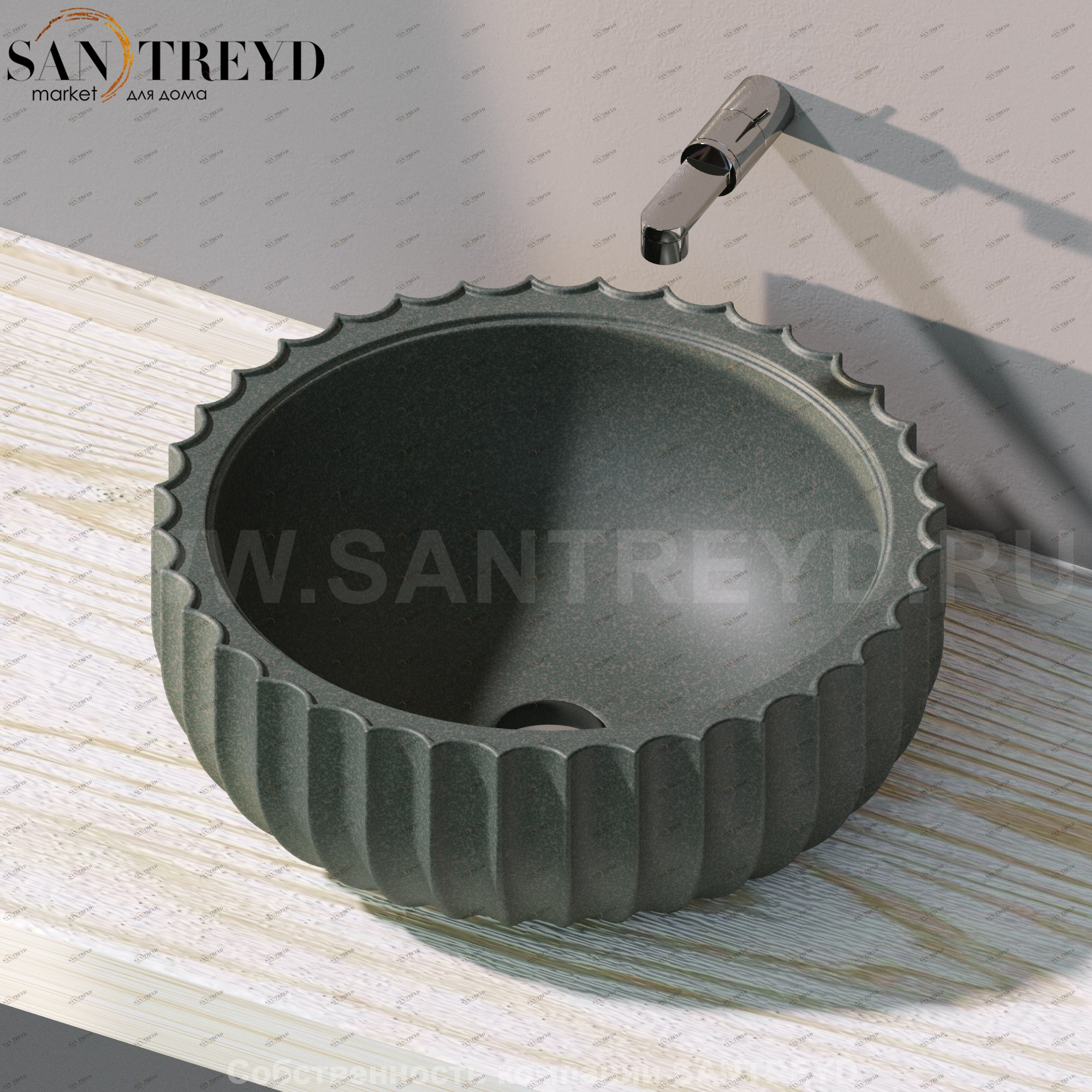 SE50A7037 Накладная раковина на столешницу  круглая Ceramica Flaminia Settecento